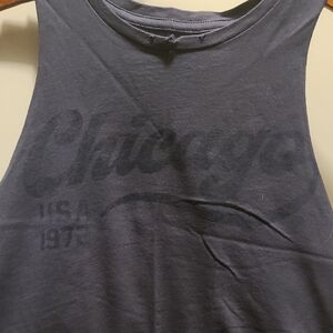 Women's Charcoal Sleeveless Muscle Tee